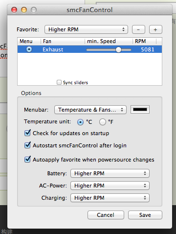 smcFanControl Settings