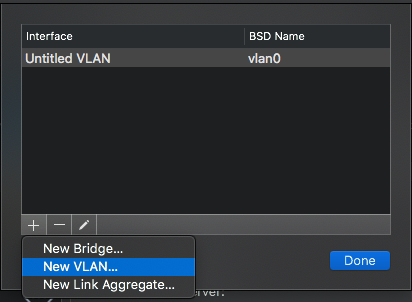 macOS Create VLAN